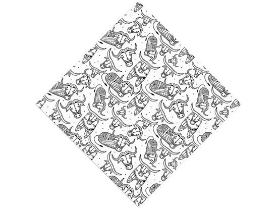 Bold Bovines Animal Vinyl Wrap Pattern