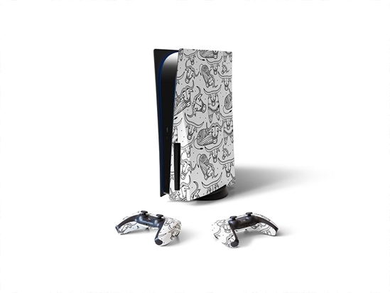 Bold Bovines Animal Sony PS5 DIY Skin