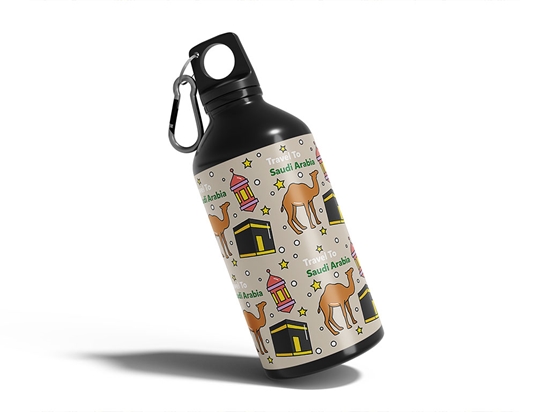 Saudi Citizens Animal Water Bottle DIY Stickers