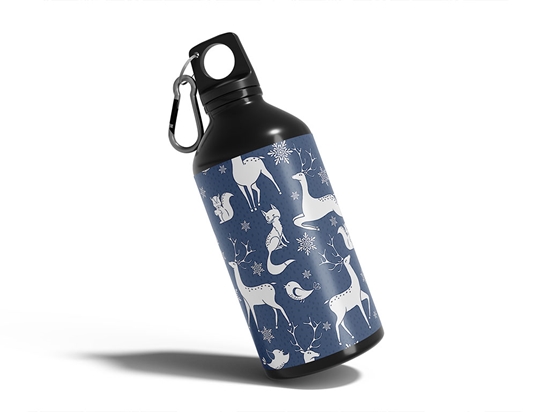 Snow Spirits Animal Water Bottle DIY Stickers