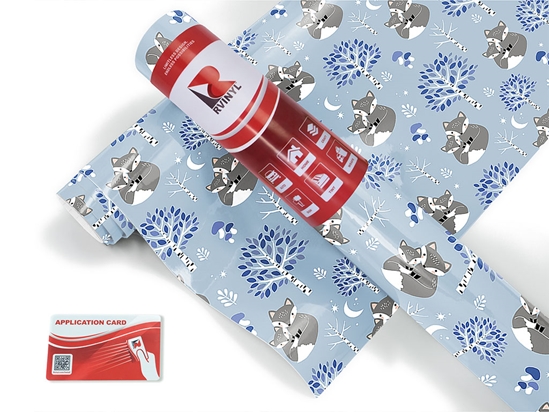 Snowy Sneaks Animal Craft Vinyl Roll