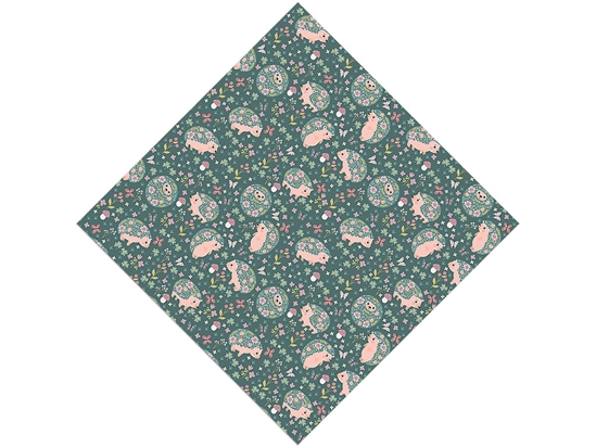 Flowery Friends Animal Vinyl Wrap Pattern