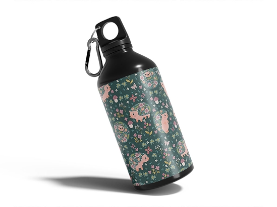 Flowery Friends Animal Water Bottle DIY Stickers