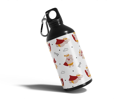 Super Hero Animal Water Bottle DIY Stickers