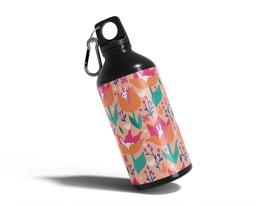 Hidden Tulips Animal Water Bottle DIY Stickers