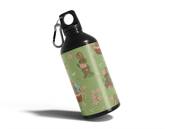 Springtime Presents Animal Water Bottle DIY Stickers