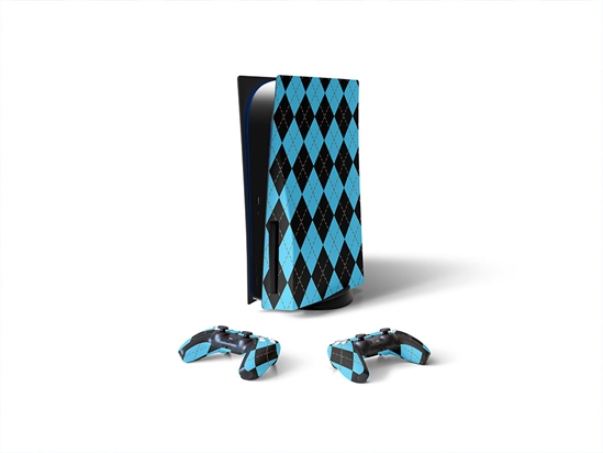 Fantasy Wash Argyle Sony PS5 DIY Skin