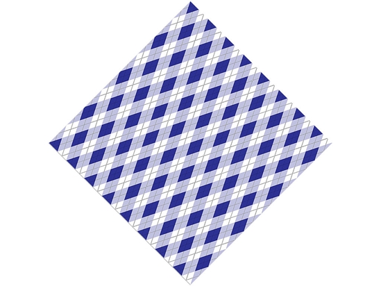 In the Navy Argyle Vinyl Wrap Pattern