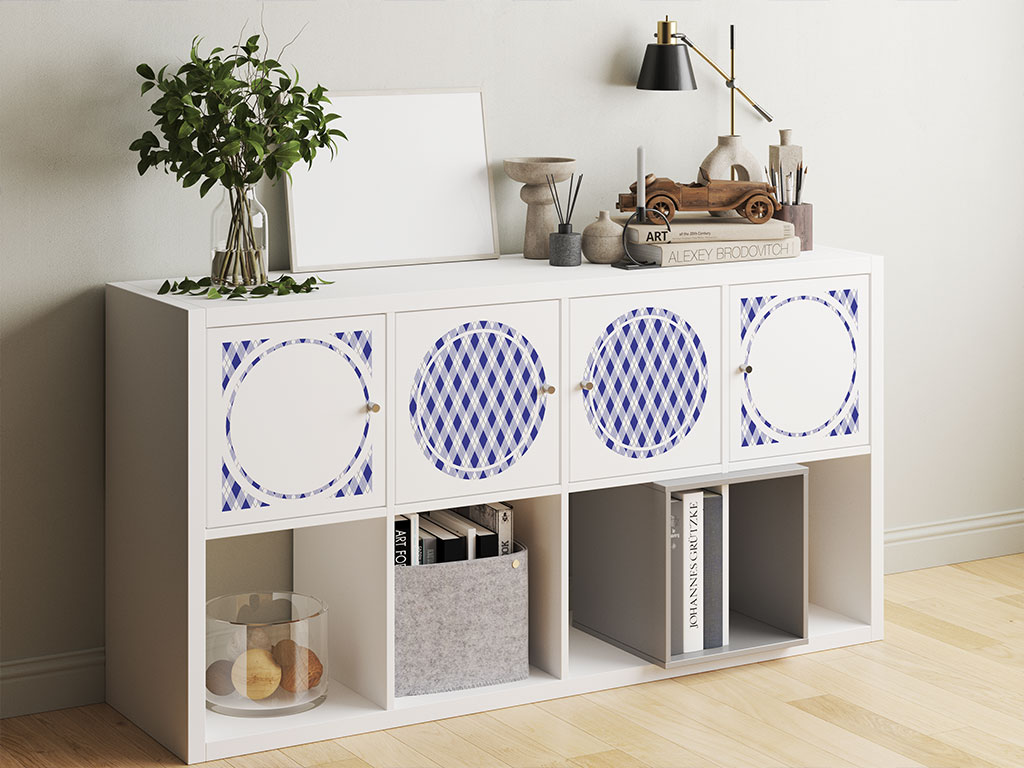 In the Navy Argyle DIY Furniture Stickers