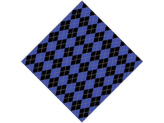 Indigo Night Argyle Vinyl Wrap Pattern