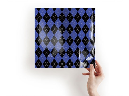 Indigo Night Argyle Craft Sheets