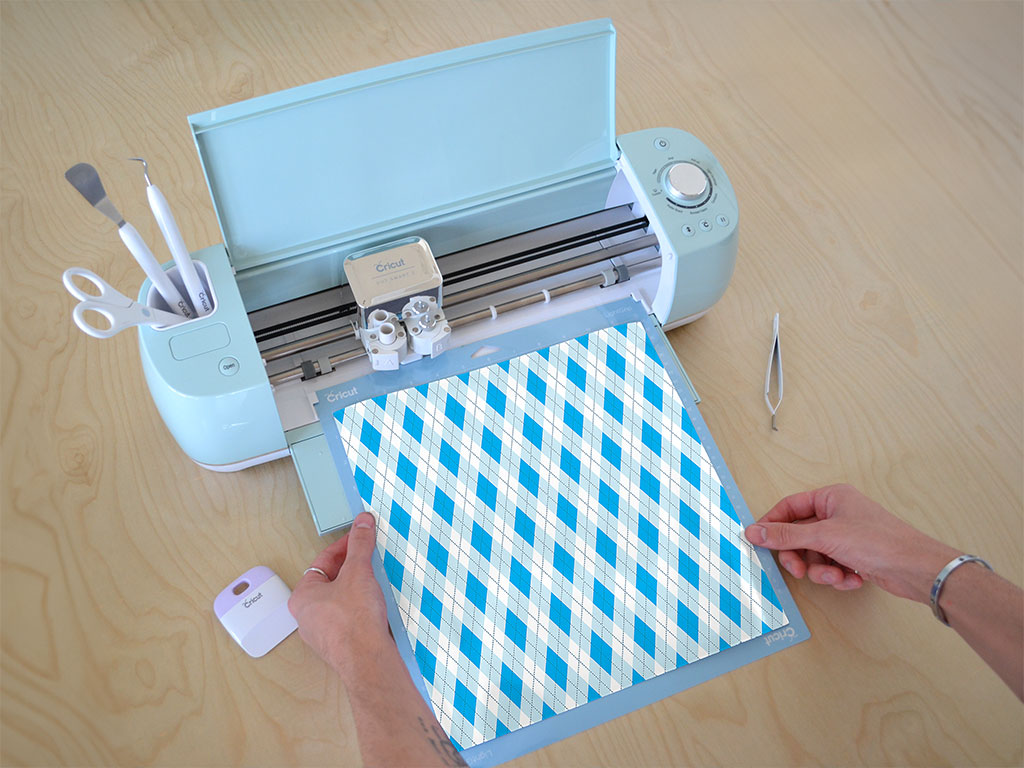 Nice and Tidy Argyle Cricut Compatible Vinyl