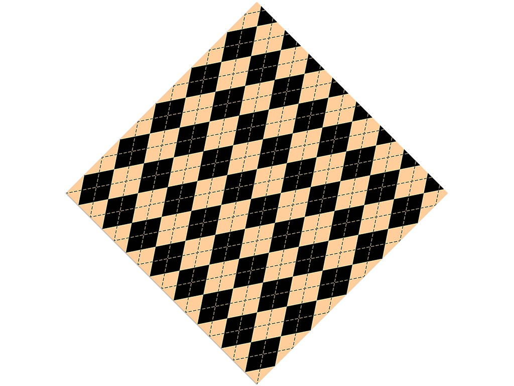 Eggnog  Argyle Vinyl Wrap Pattern