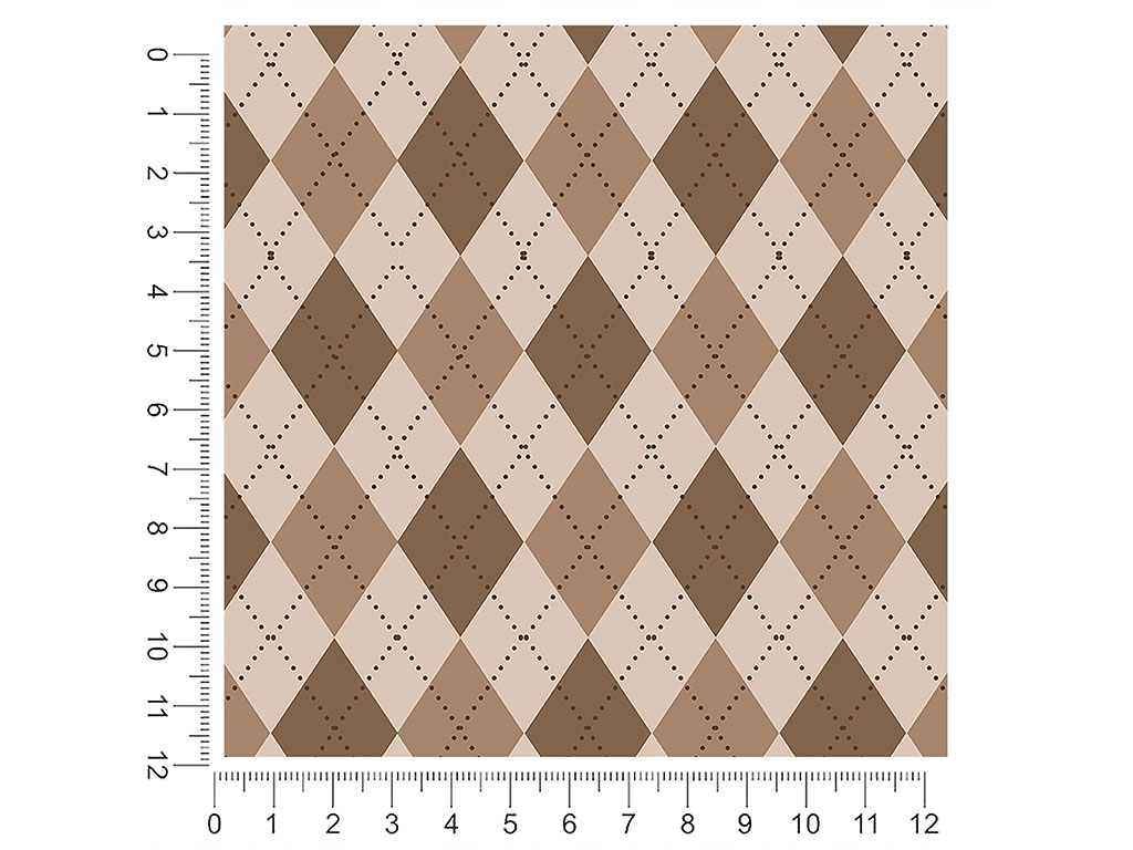 Fashionable Grandpa Argyle 1ft x 1ft Craft Sheets