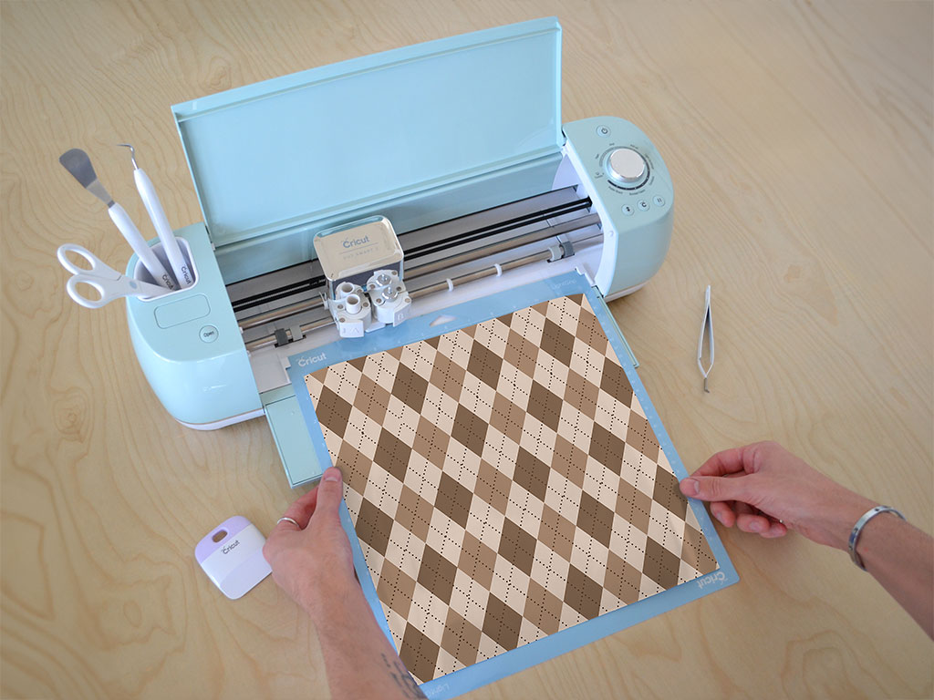 Fashionable Grandpa Argyle Cricut Compatible Vinyl