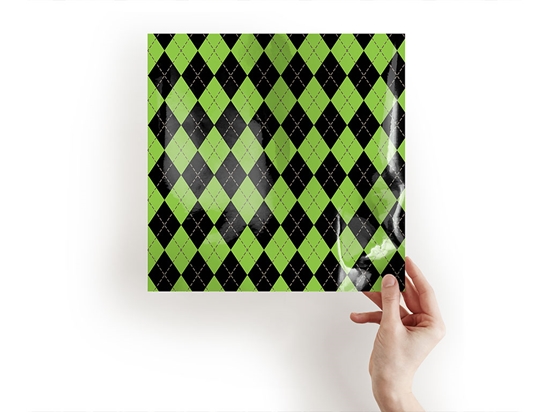 Avocado Tones Argyle Craft Sheets