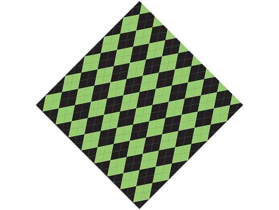 Black Olive Argyle Vinyl Wrap Pattern