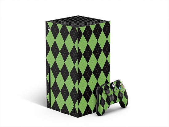 Black Olive Argyle XBOX DIY Decal