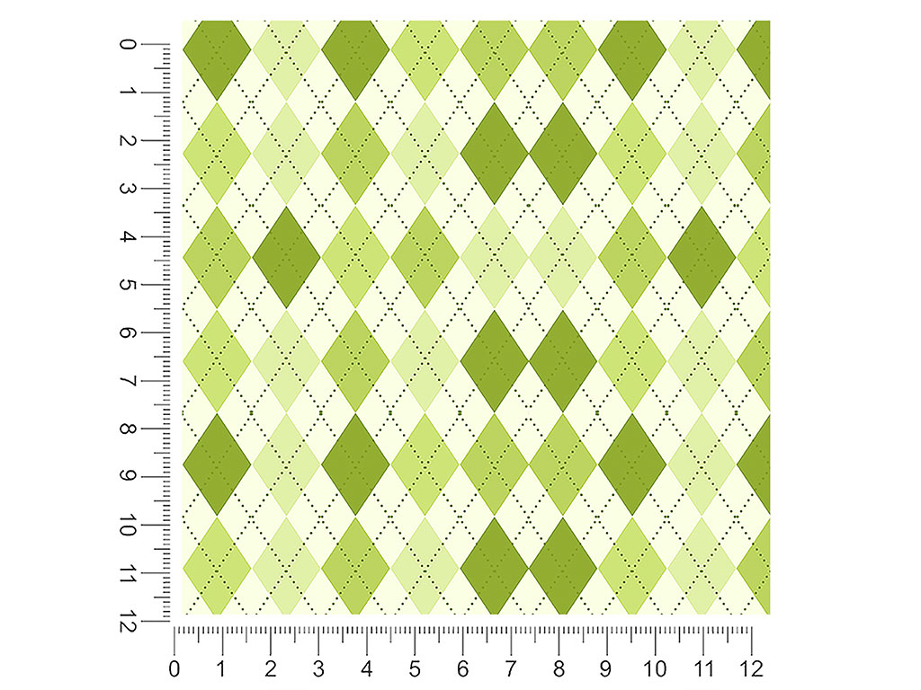 Cut the Grass Argyle 1ft x 1ft Craft Sheets