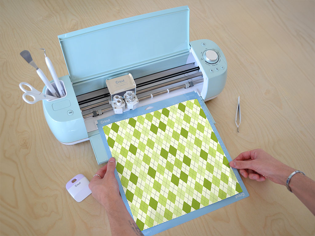 Cut the Grass Argyle Cricut Compatible Vinyl