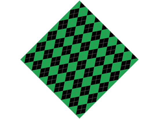 Mossy Undergrowth Argyle Vinyl Wrap Pattern