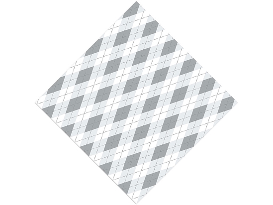 Achromatic  Argyle Vinyl Wrap Pattern