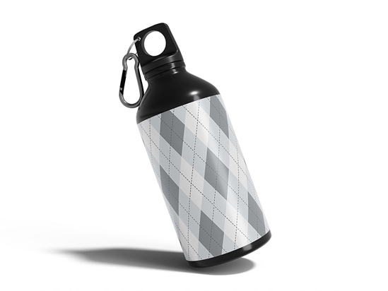 Achromatic Argyle Water Bottle DIY Stickers