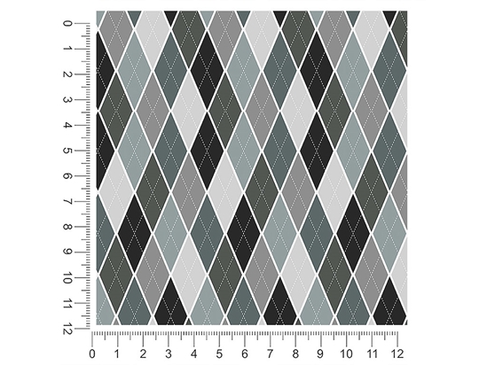 Gothic Charm Argyle 1ft x 1ft Craft Sheets