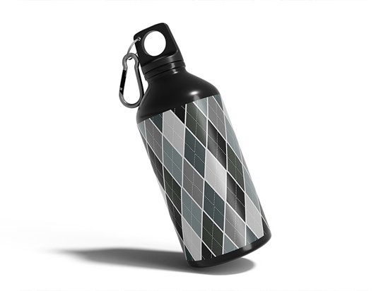 Gothic Charm Argyle Water Bottle DIY Stickers