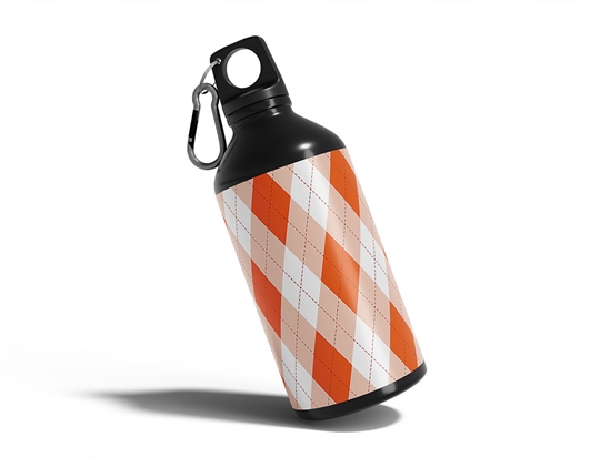 Construction Vest Argyle Water Bottle DIY Stickers