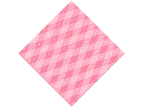 Bubblegum  Argyle Vinyl Wrap Pattern