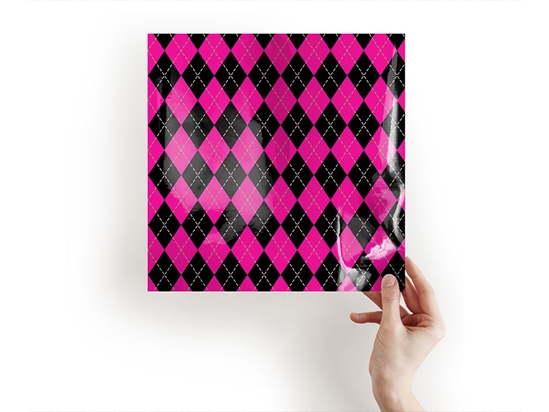 Hot Neon Argyle Craft Sheets