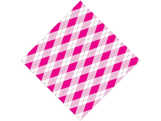 Razzmatazz Riot Argyle Vinyl Wrap Pattern