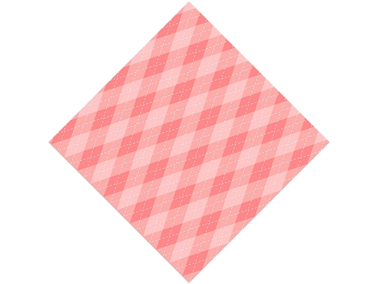 Watermelon Juice Argyle Vinyl Wrap Pattern