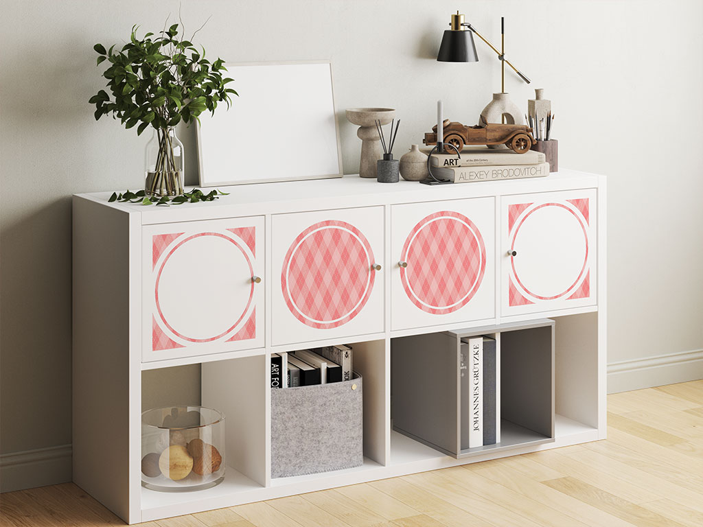 Watermelon Juice Argyle DIY Furniture Stickers