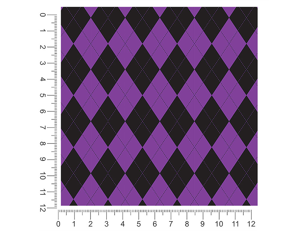 Dark Orchid Argyle 1ft x 1ft Craft Sheets