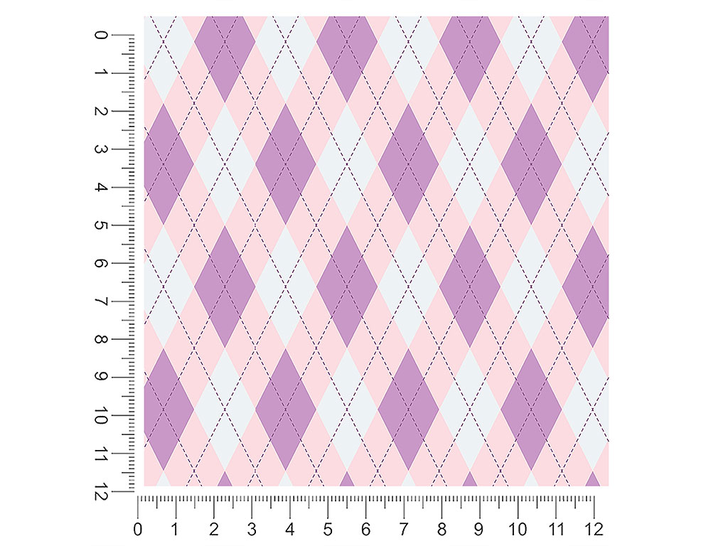 Downtrodden Thistle Argyle 1ft x 1ft Craft Sheets