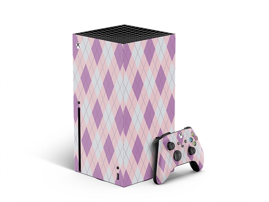 Downtrodden Thistle Argyle XBOX DIY Decal