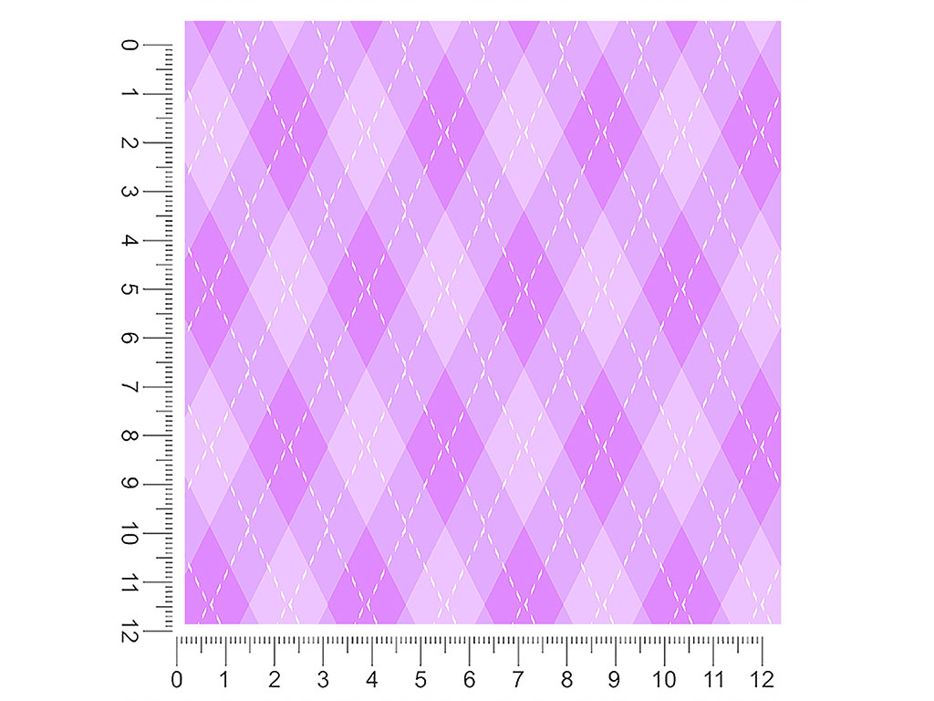 Heliotrope Dance Argyle 1ft x 1ft Craft Sheets