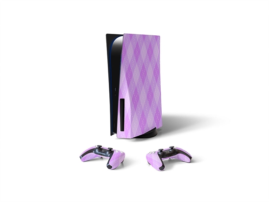 Heliotrope Dance Argyle Sony PS5 DIY Skin