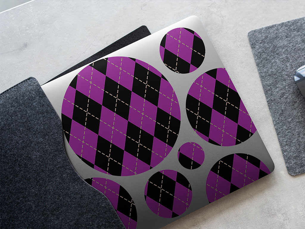 Magenta Matters Argyle DIY Laptop Stickers