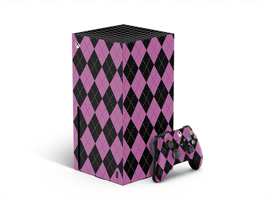 Pearlized Pale Argyle XBOX DIY Decal