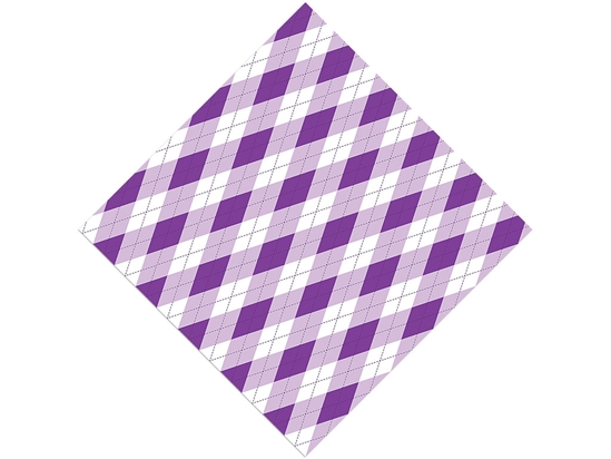 Smooth Indigo Argyle Vinyl Wrap Pattern