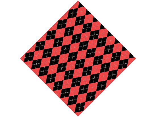 Sweet Currant Argyle Vinyl Wrap Pattern