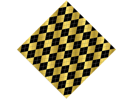 Liquid Gold Argyle Vinyl Wrap Pattern