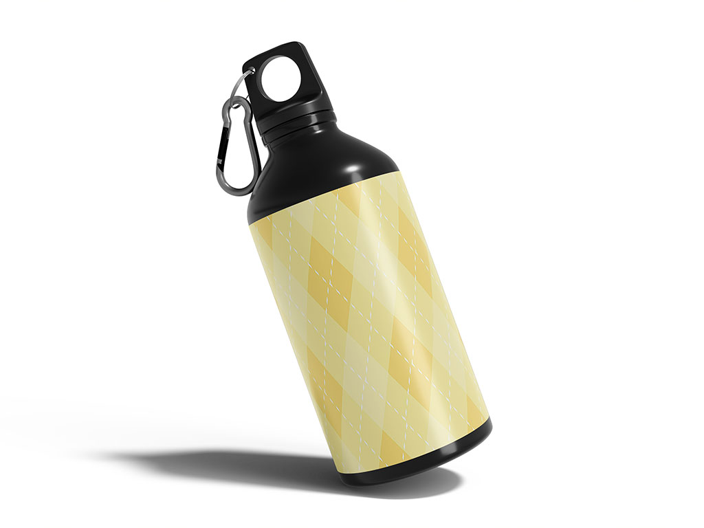 Sugar Cookie Argyle Water Bottle DIY Stickers