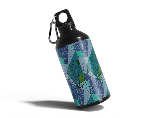 Broken Skies Art Deco Water Bottle DIY Stickers