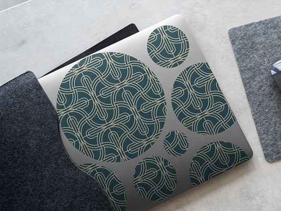 Criss-Cross Art Deco DIY Laptop Stickers