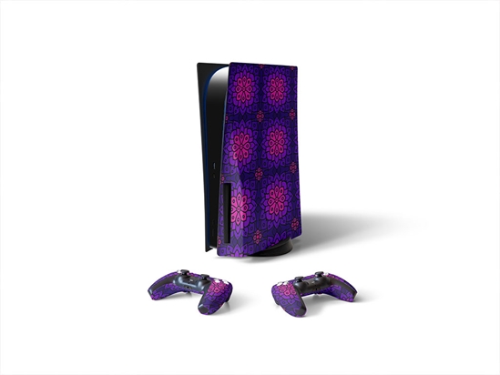 Gradient Lotus Art Deco Sony PS5 DIY Skin