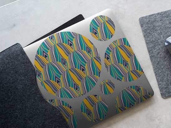 Split Personality Art Deco DIY Laptop Stickers